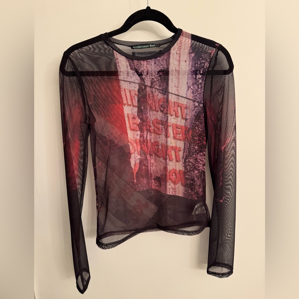 ANDERSSON BELL
Black Mesh Film Archive Long Sleeve T-Shirt